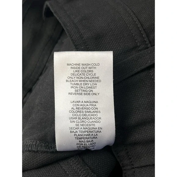 Democracy "Ab" Solution Sz 10 Women's Black Wide Leg Cropped Pants Career - Picture 6 of 9